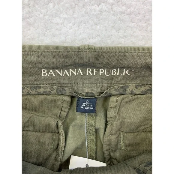 Banana Republic Women's Size 0 Olive Green Chino Pants 100% Cotton NWT - Picture 9 of 12